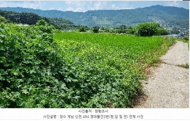 2025타경30195 전북특별자치도 장수군 계남면 신전리 494 농지 경매 이미지
