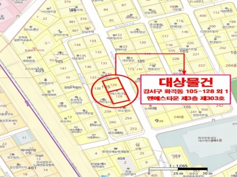 2024타경105031 서울특별시 강서구 까치산로2길 32, 엔에스타운 3층 303호 다세대(빌라)[공급9평형] 경매 이미지