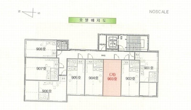 2024타경117409 서울특별시 강서구 월정로18길 7, 미리내오피스텔 9층 903호 오피스텔[계약8평형] 경매 이미지