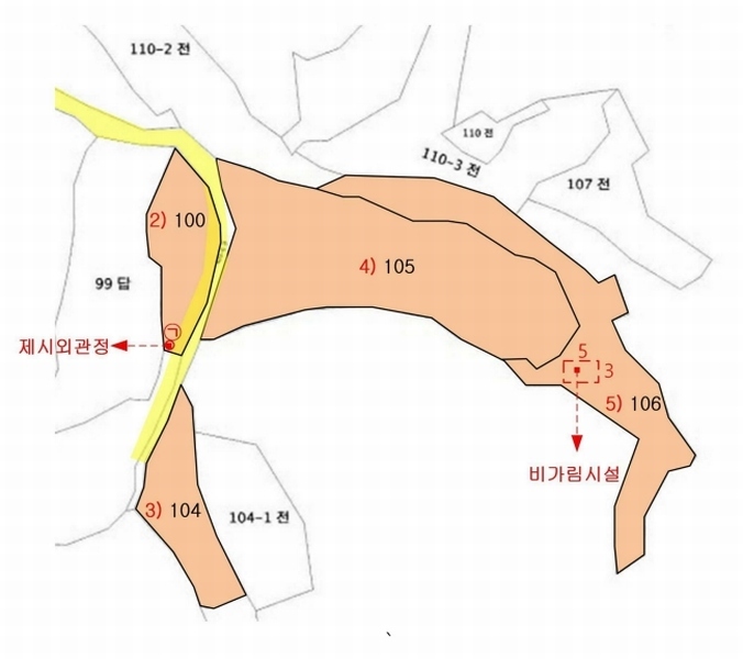 2025타경20277 충청남도 공주시 이인면 오룡리 104 농지 경매 이미지