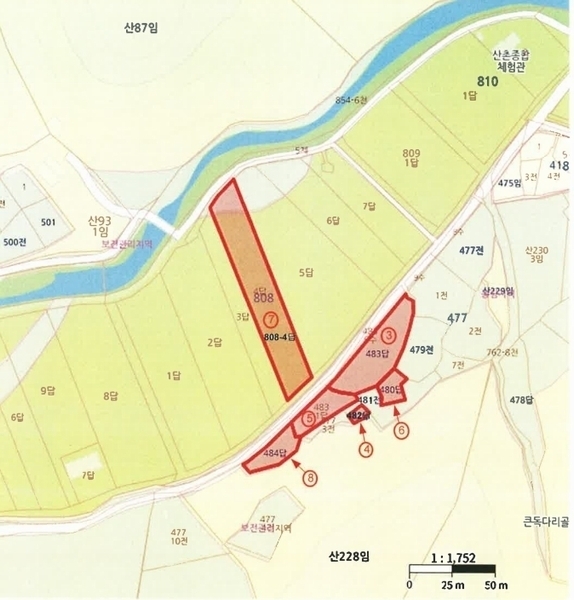 2025타경5234 전라남도 장흥군 장동면 북교리 483 농지 경매 이미지