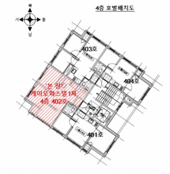 2024타경151287 서울특별시 강서구 화곡로42길 31, 케이오피스텔1차 4층 402호 오피스텔 경매 이미지