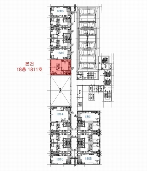 2026타경501063 인천광역시 남동구 미래로 30, 대명어반스테이 18층 1811호 오피스텔[계약16평형] 경매 이미지