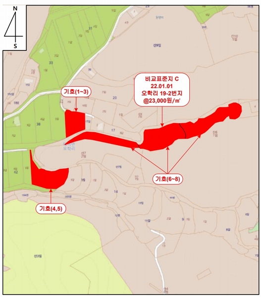2022타경2617 충청남도 서산시 해미면 오학리 42-6 농지 경매 이미지