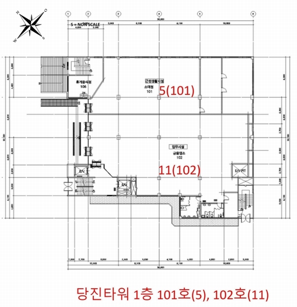 2025타경51547 충청남도 당진시 당진중앙2로 148, 당진타워 1층 102호 근린상가 경매 이미지