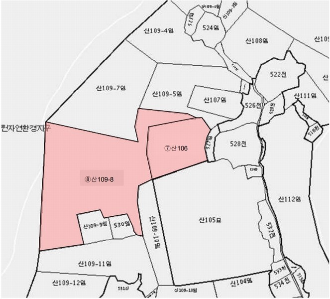 2025타경52165 전라남도 여수시 삼산면 동도리 산106 임야 경매 이미지