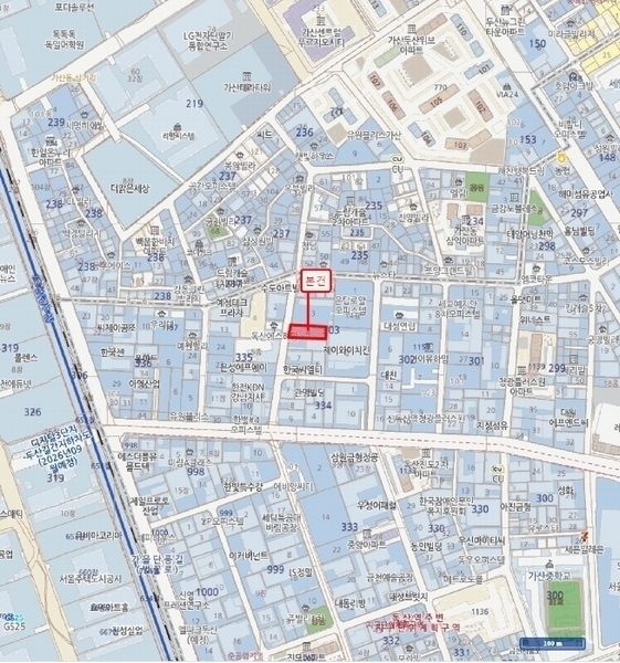 2025타경9523 서울특별시 금천구 두산로5길 26(독산동), 미림에이클래스 101동 12층 1202호 오피스텔 경매 이미지