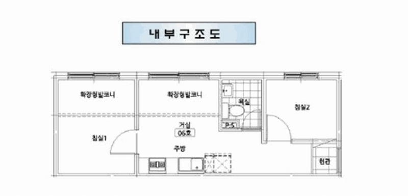 2025타경9570 서울특별시 금천구 독산로101길 46(독산동), 헤리움팰리스 2층 206호 다세대(빌라) 경매 이미지