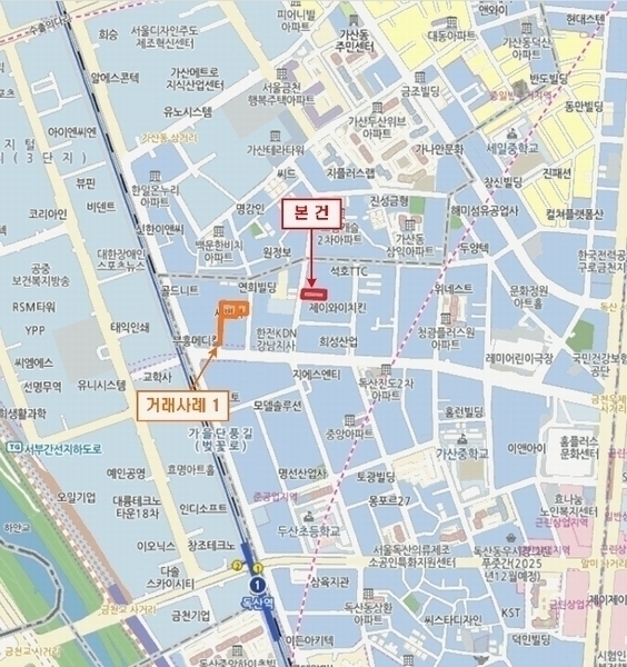 2025타경9856 서울특별시 금천구 두산로5길 26(독산동), 미림에이클래스 제101동 11층 1102호 오피스텔 경매 이미지