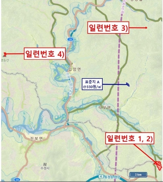 2025타경10056 경상북도 영양군 입암면 대천리 산113 임야 경매 이미지