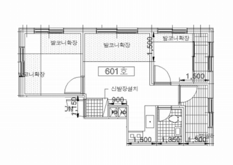 2025타경10074 서울특별시 강서구 방화대로6가길 4, 에코타운 6층 601호 다세대(빌라) 경매 이미지