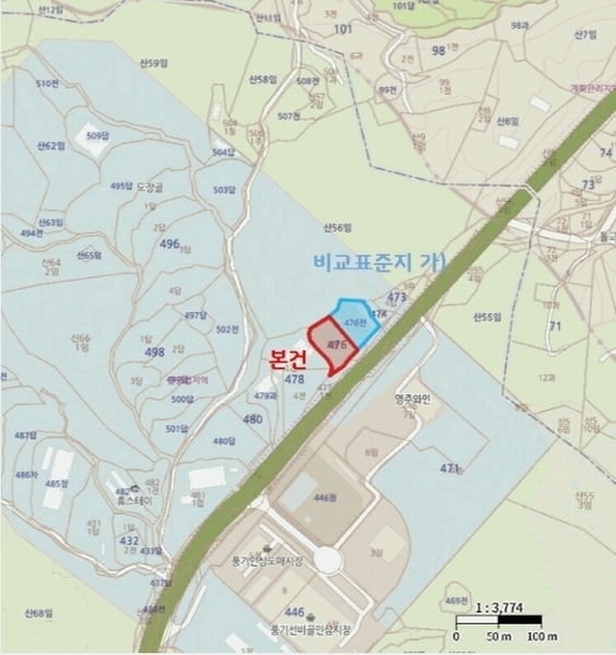2025타경10099 경상북도 영주시 풍기읍 산법리 476-3 농지 경매 이미지