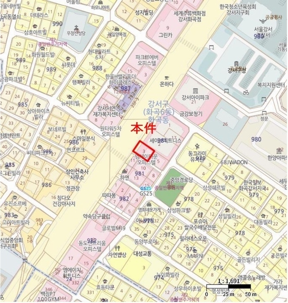 2025타경10235 서울특별시 강서구 화곡로 288, 엠제이타운 6층 602호 오피스텔 경매 이미지