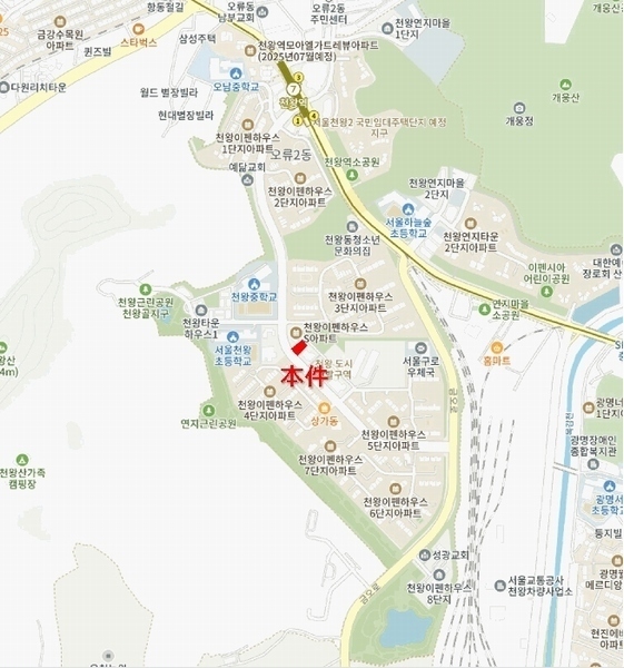 2025타경10239 서울특별시 구로구 천왕로 46, 더메종277 6층 603호 오피스텔[계약13평형] 경매 이미지