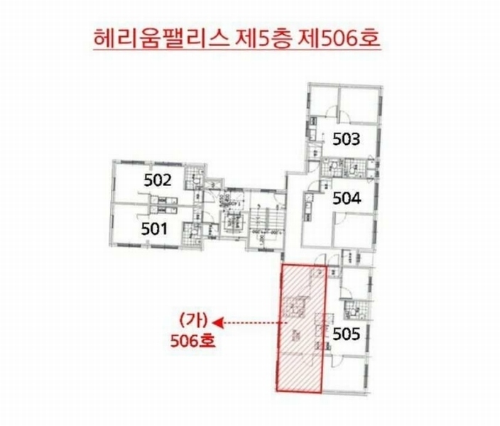 2025타경10627 서울특별시 금천구 독산로101길 46, 헤리움팰리스 5층 506호 오피스텔 경매 이미지