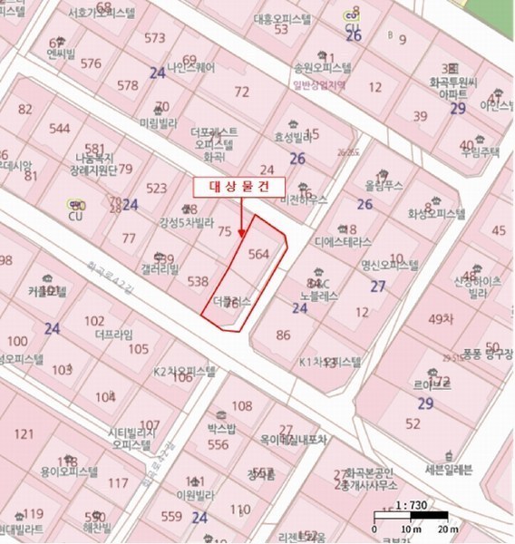 2025타경10725 서울특별시 강서구 화곡로42길 25-3, 더플러스 9층 902호 오피스텔 경매 이미지