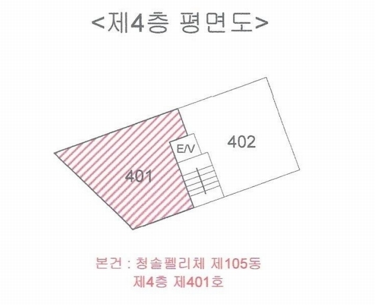 2025타경11988 서울특별시 강서구 강서로47라길 38, 청솔펠리체 105동 4층 401호 다세대(빌라)[공급20평형] 경매 이미지