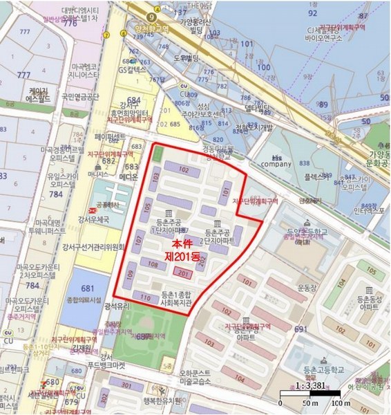 2024타경136554 서울특별시 강서구 강서로68길 36, 등촌2단지주공아파트 201동 11층 1103호 아파트[공급17평형] 경매 이미지