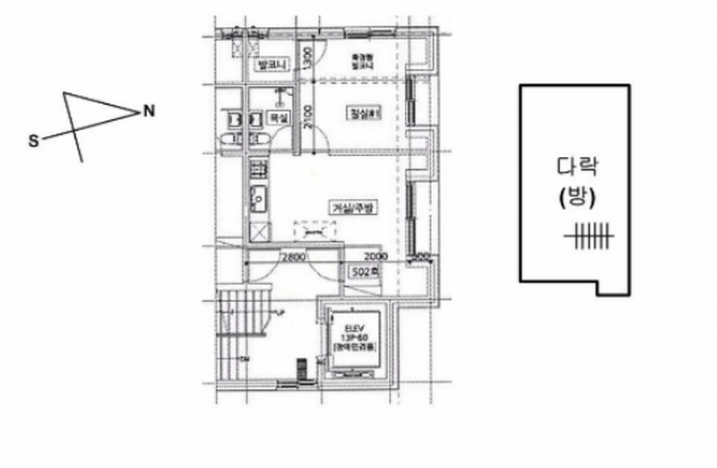 2024타경140409 서울특별시 금천구 독산로58가길 25, 희근하우징 5층 502호 다세대(빌라) 경매 이미지
