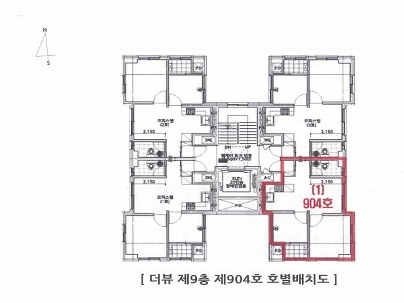 2024타경142757 서울특별시 금천구 독산로 345, 더뷰 9층 904호 오피스텔 경매 이미지