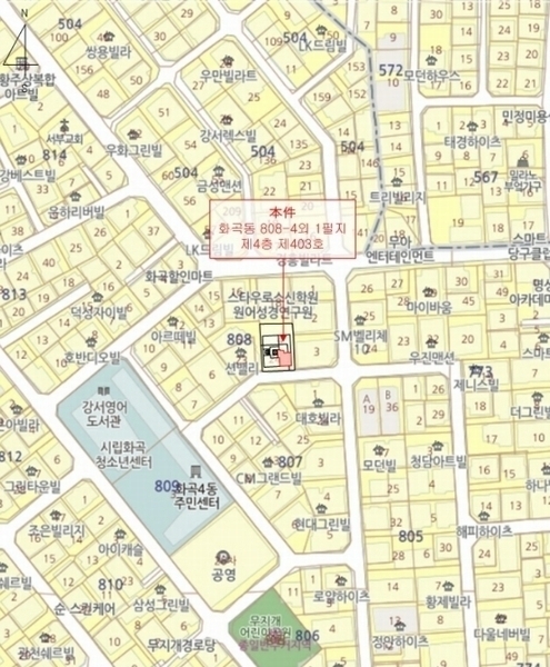 2024타경144029 서울특별시 강서구 곰달래로57길 63-6, 더뉴리빙 4층 403호 다세대(빌라)[공급10평형] 경매 이미지