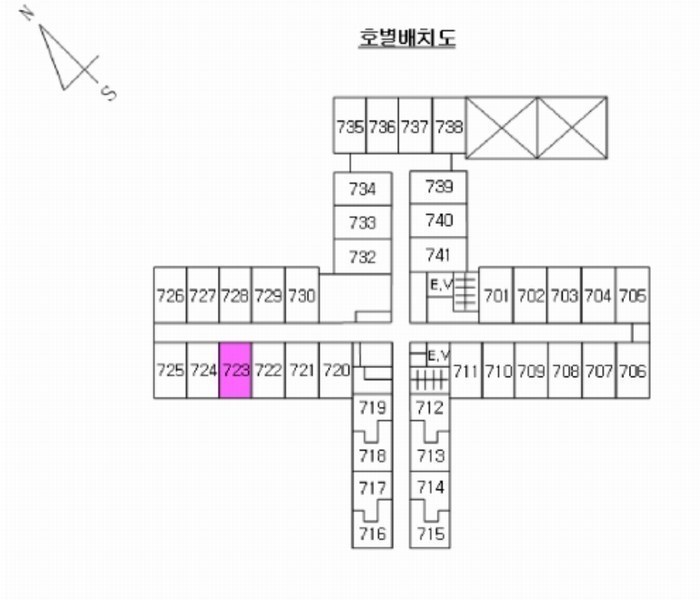 2025타경9345 서울특별시 금천구 디지털로12길 15, 비즈트위트 바이올렛 5차 7층 723호 오피스텔[계약8평형] 경매 이미지