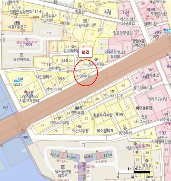 2025타경9861 서울특별시 금천구 금하로5길 7, 지엠씨타워 11층 1103호 오피스텔[계약9평형] 경매 이미지