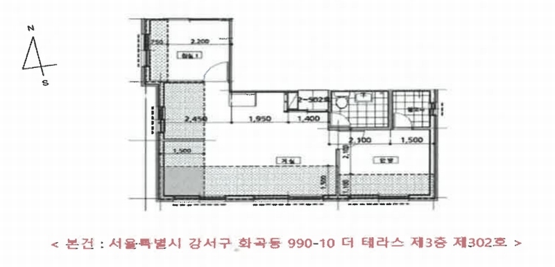 2025타경11026 서울특별시 강서구 화곡로53길 31, 더테라스 3층 302호 다세대(빌라)[공급13평형] 경매 이미지