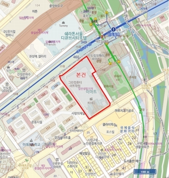 2023타경106914 서울특별시 구로구 새말로 97, 신도림테크노마트 10층 063호 근린상가 경매 이미지