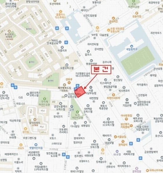 2025타경9706 서울특별시 금천구 가산로5길 7, 영풍타운 6층 602호 오피스텔[계약19평형] 경매 이미지