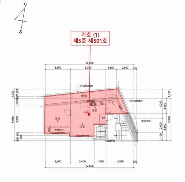 2024타경105645 서울특별시 강북구 오현로31길 113-16, 스마트명가 5층 501호 다세대(빌라) 경매 이미지