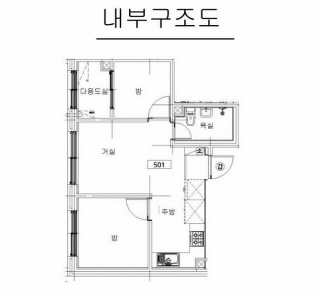 2024타경121739 서울특별시 성북구 보국문로8나길 12, 다온리치빌 비동 5층 501호 다세대(빌라)[공급15평형] 경매 이미지