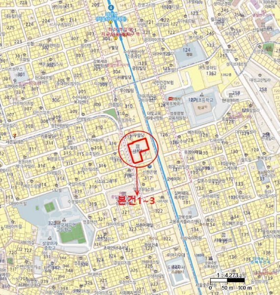 2025타경2736 서울특별시 강북구 미아동 1351 근린상가 경매 이미지
