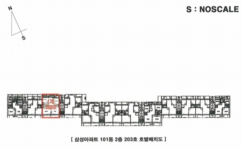 2025타경3432 서울특별시 강북구 도봉로98길 33, 삼성아파트 101동 2층 203호 아파트[공급32평형] 경매 이미지