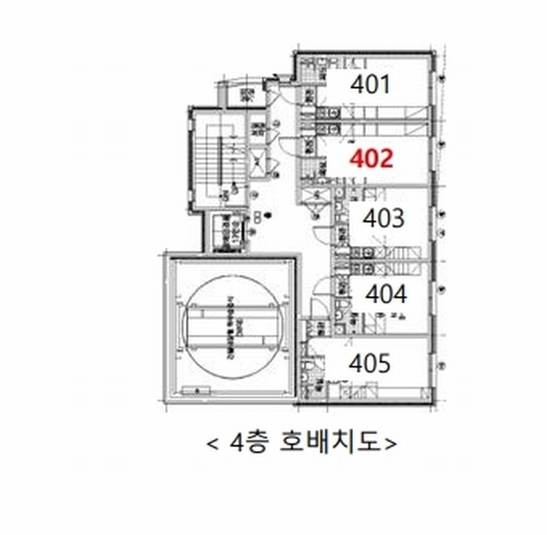 2025타경12759 서울특별시 동대문구 전농로 95, 써밋카운티 4층 402호 오피스텔 경매 이미지