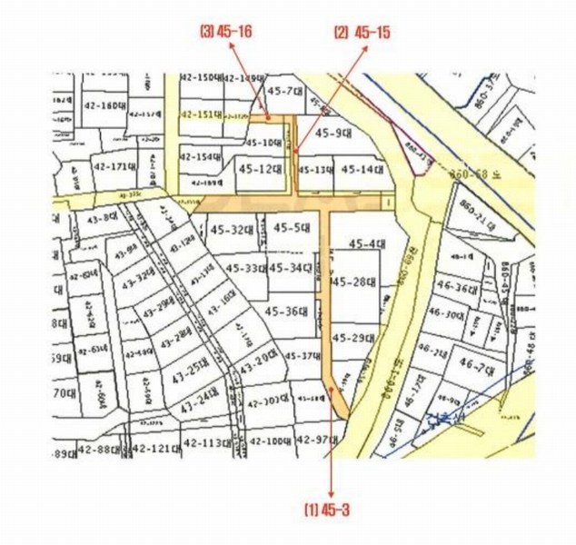 2025타경12913 서울특별시 강북구 미아동 45-3 도로 경매 이미지