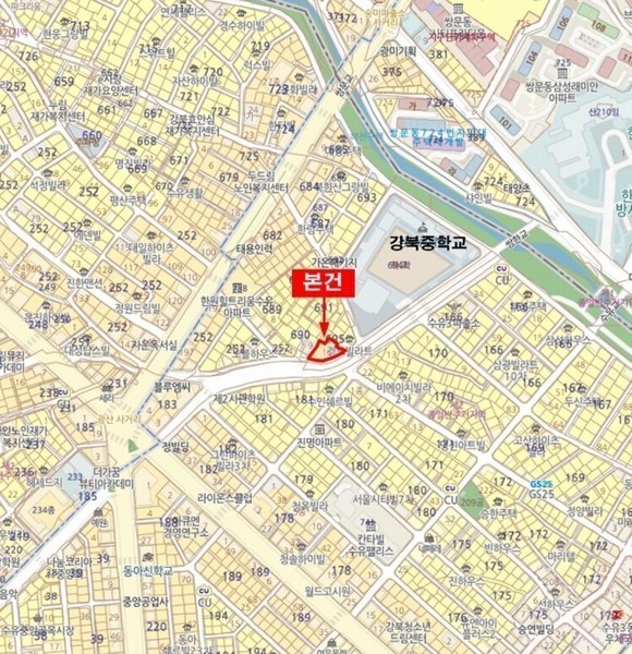 2024타경5165 서울특별시 강북구 한천로150길 43, 수유하이츠 5층 502호 다세대(빌라)[공급23평형] 경매 이미지
