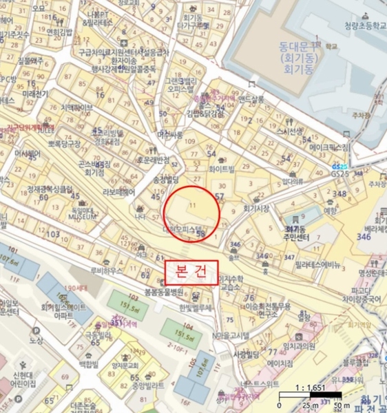 2024타경5202 서울특별시 동대문구 회기로 163, 구분건물 12층 1204호 오피스텔[계약12평형] 경매 이미지