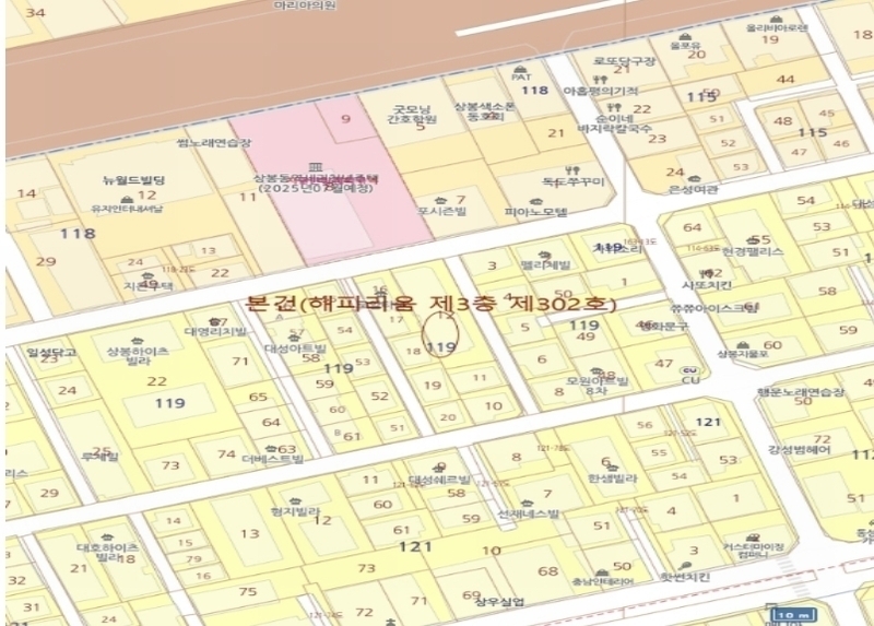 2024타경105836 서울특별시 중랑구 동일로118길 36, 해피리움 3층 302호 다세대(빌라) 경매 이미지