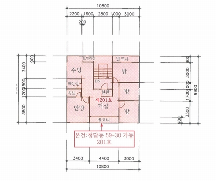 2025타경100488 서울특별시 강남구 삼성로140길 39서울특별시 강남구 삼성로1○○○○, 청담 가동 2층 201호청담 가○○ 다세대(빌라)[공급29평형] 경매 이미지