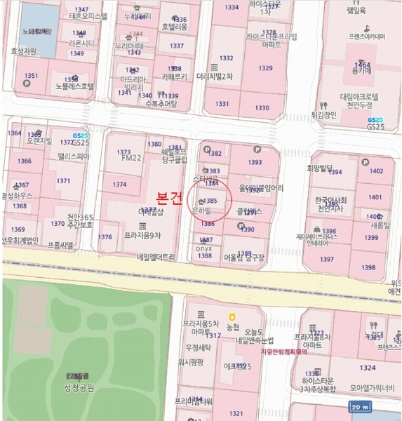 2025타경12005 충청남도 천안시 서북구 두정동 1385 다세대(빌라) 경매 이미지