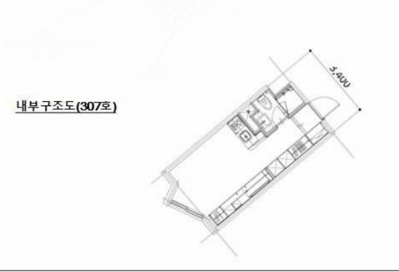 2025타경102383 서울특별시 강남구 자곡로 192, 강남푸르지오시티2차 3층 307호 오피스텔[계약14평형] 경매 이미지