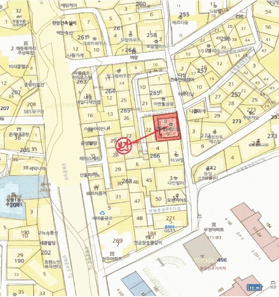 2025타경12454 서울특별시 중랑구 상봉중앙로6가길 12(상봉동), 엠에스빌 6층 601호 다세대(빌라) 경매 이미지