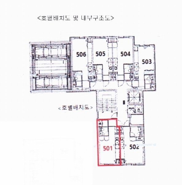 2025타경12666 서울특별시 중랑구 면목로96길 17, 상봉드림팰리스 5층 501호 오피스텔[계약8평형] 경매 이미지