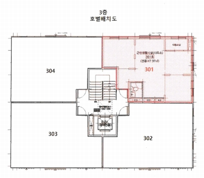 2025타경12855 서울특별시 중랑구 면목로84길 47, 헤렌하우스 3층 301호 다세대(빌라) 경매 이미지