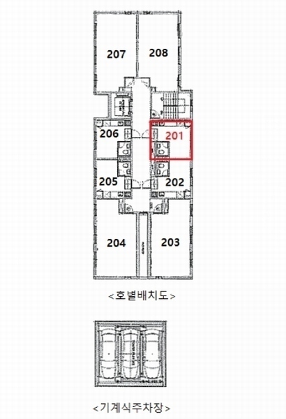 2025타경12917 서울특별시 성북구 종암로32길 12(하월곡동), 갤럭시하월곡 에이동 2층 201호 오피스텔 경매 이미지