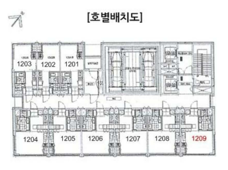 2023타경1173 서울특별시 동대문구 청계천로 503, 청계다우아트리체디벨 12층 1209호 오피스텔[계약14평형] 경매 이미지