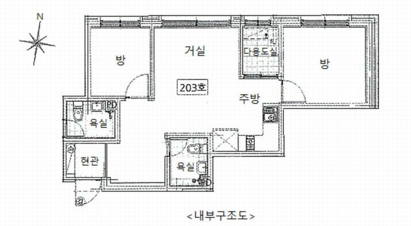 2024타경114717 서울특별시 중랑구 중랑천로19길 16, 라인빌10차 2층 203호 다세대(빌라) 경매 이미지