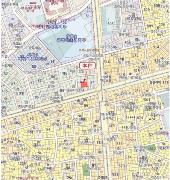 2025타경10850 서울특별시 중랑구 봉우재로 177-3, 도성팰리스 3층 302호 근린상가 경매 이미지