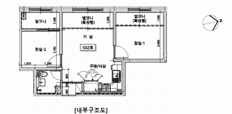 2025타경11877 서울특별시 성북구 보국문로 58, 스마트빌 씨동 5층 502호 다세대(빌라) 경매 이미지